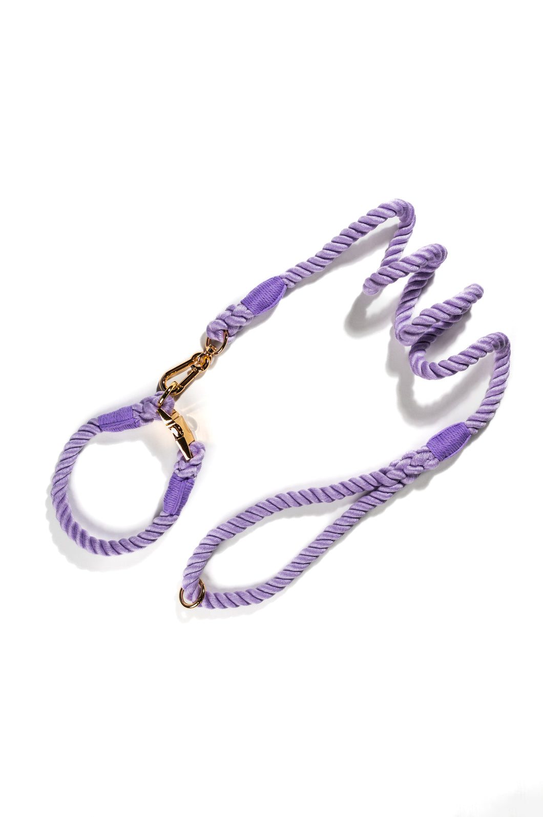 Lilac Rope Leash Set