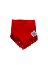 Load image into Gallery viewer, Golden Love Reversible with Fringes Bandana 1578
